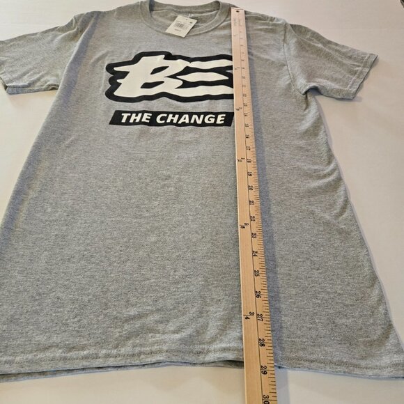 Houston White Be The Change Gray Men's Short Sleeve T-Shirt Tee Sz S - Picture 4 of 8
